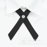 Крест-бабочка-бабочка JK униформа рубашка Японский студенческий стиль в винно-красной школьной форме