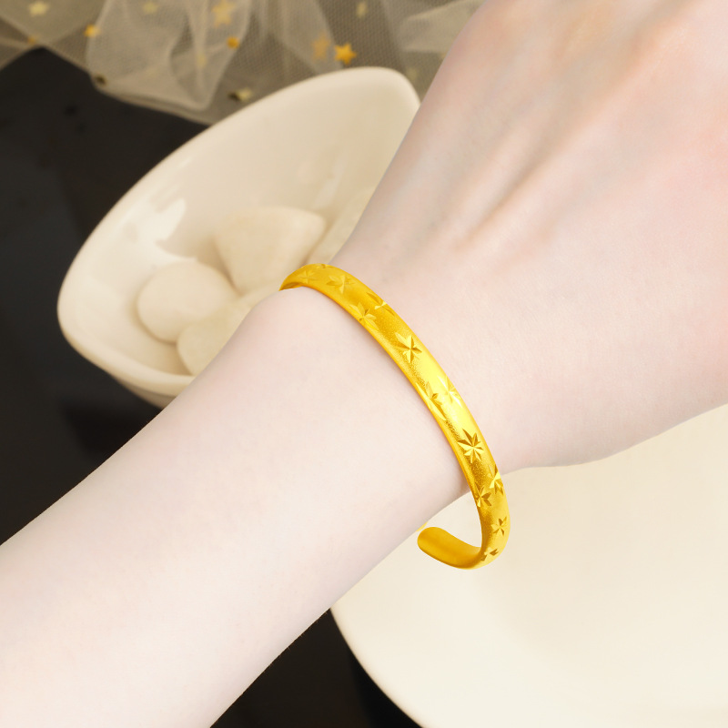 2023 nueva pulsera de moda las mujeres meteoros estrellados ducha diseño apertura simple exquisito juego diario al por mayor