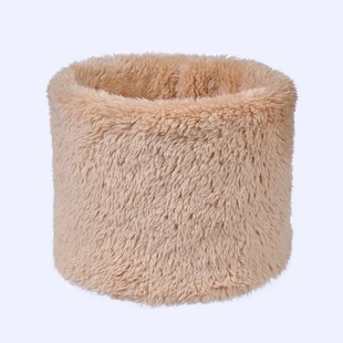 In-Stock Winter Double-Layer Plush Warm Neck Gaiter Unisex Outdoor Thermal Solid Color Scarf for Cold Protection