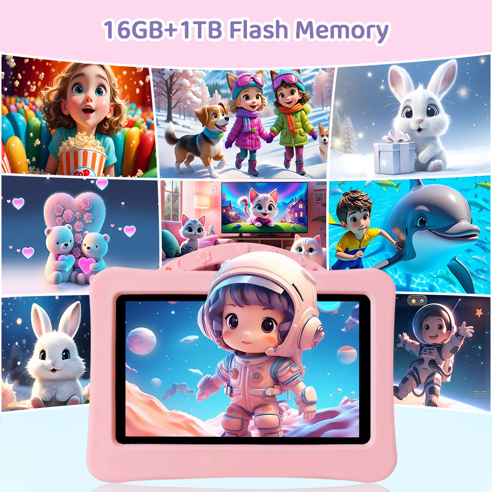 Cross-Border Npad702 Kidsren's Tablet Computer 4+64g Aida Doll Game Download Youtube Shopee Tk Hot Model