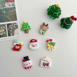 ins圣诞节装饰冰箱贴迷你吸铁石铁皮柜磁吸洞洞