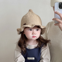 儿童帽子秋冬新款毛线帽可爱韩版洋气针织盆帽宝宝加厚保暖套头帽