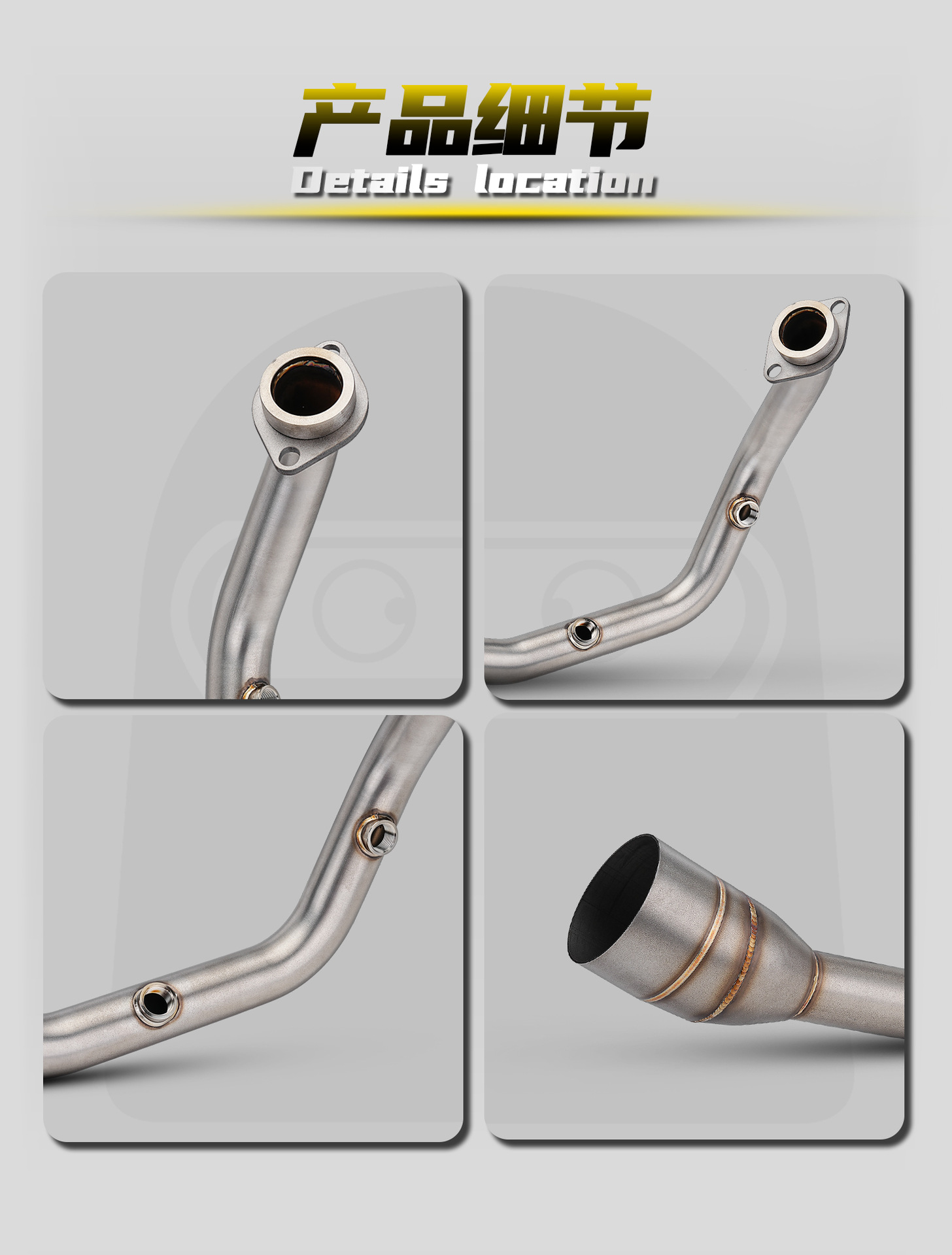 Ktm Duke/Rc/Adv390 24-26 Motorcycle Modified Exhaust Pipe Stainless Steel Front Section Non-Destructive Installation