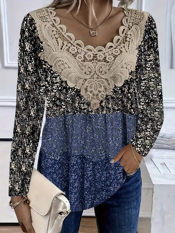2024 ヨーロッパとアメリカの新しいクロスボーダー婦人服ファッション秋冬トップス Tv 襟 AliExpress Amazon 限定|undefined