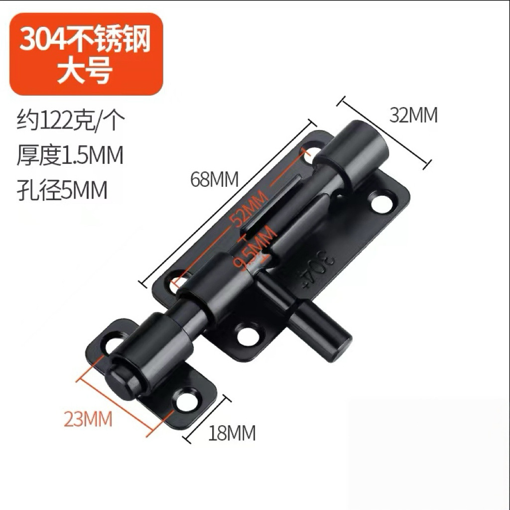 304 acero inoxidable cerradura de la puerta del baño cerradura de madera puerta y ventana antirrobo cerradura cerradura
