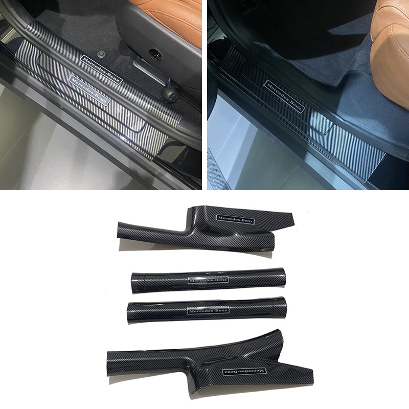 Suitable for 23 Mercedes-Benz GLC threshold strips modified welcome pedal trunk guard plate tailgate protective trim strips