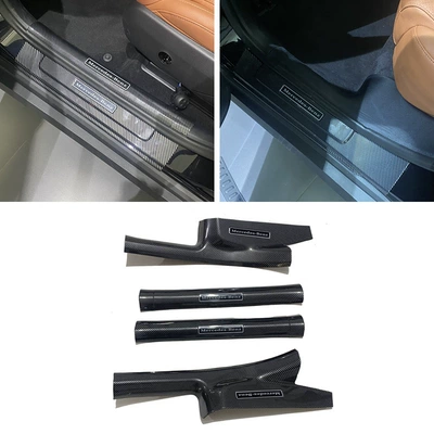 Suitable for 23 Mercedes-Benz GLC Dekorativ pedal başlıqları - special-for-7-seater-car-4-inner-thresholds-abs-carbon-fiber-pattern-suitable-for-2023-glc