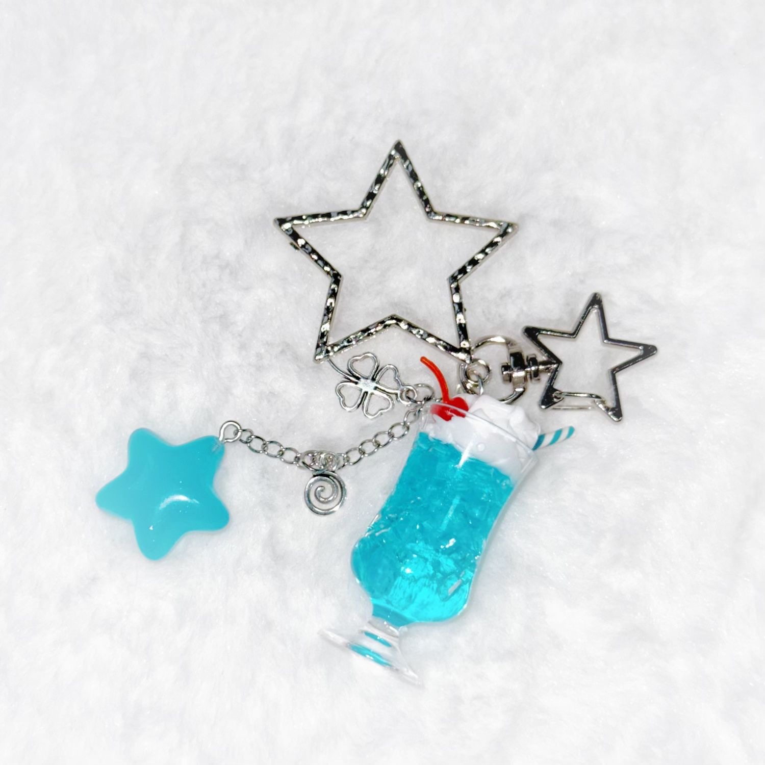 New Colorful Ice Cream Cup Girly Cute Japanese-Style Realistic Fruit Cup Phone Chain Bag Pendant Ins Style Korean