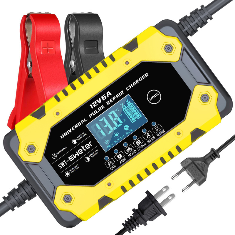 12V Car and Motorcycle Battery Charger 14.6V6A Switchable Lithium Battery Charger