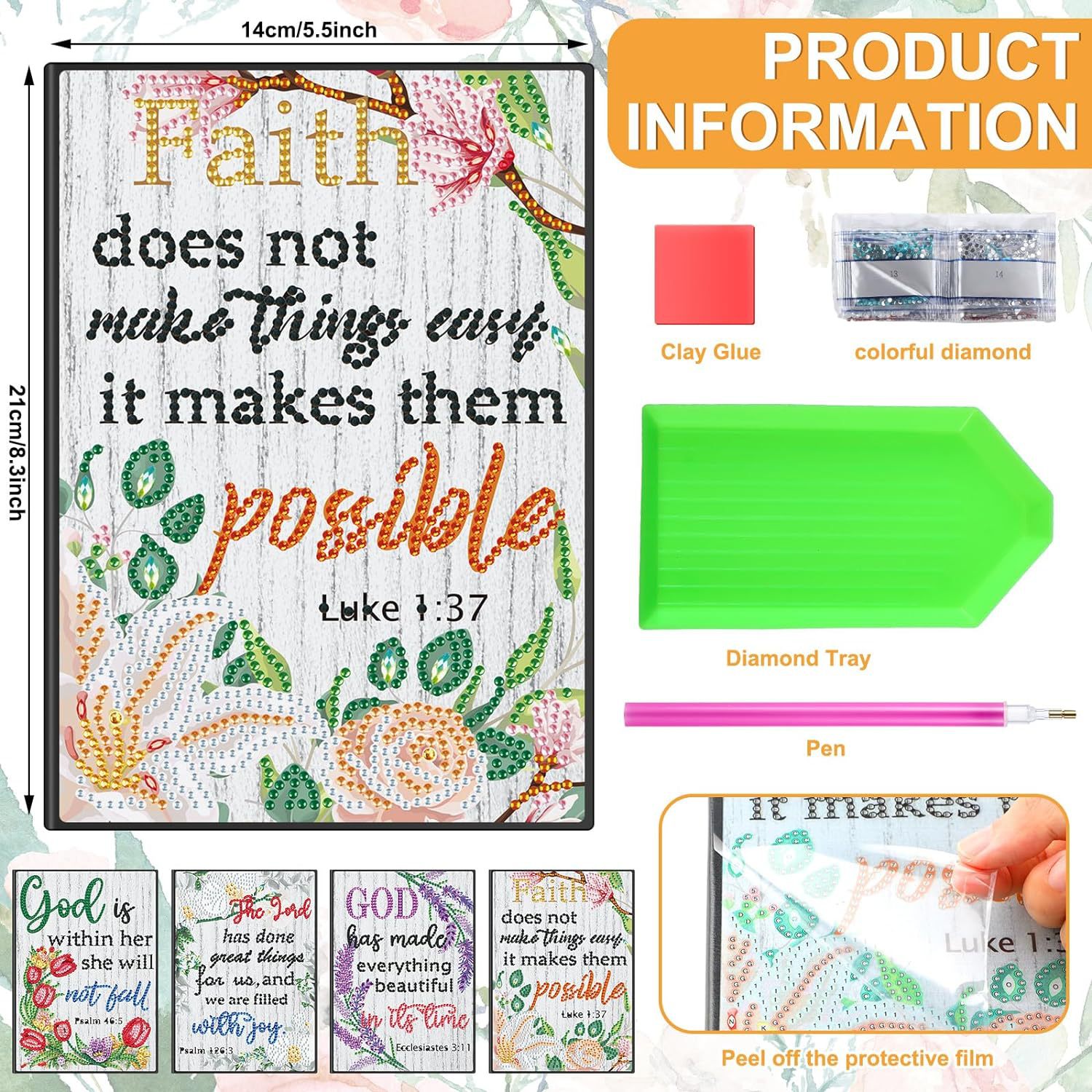 DIY Diamante Cuaderno de dibujo 5D creativo Alien dibujo animal punto dibujo de diamante regalo de Navidad