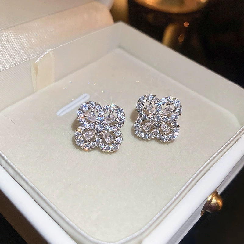 Серебряная игла, цирконы, модные универсальные серьги из жемчуга, стиль высокого качества, стиль «легкая роскошь», оптовая закупка