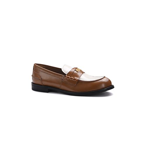 Grape Mom Studiolee Autumn New Gold Buckle Shoes Thick Heel Thick Soled Small Leather Shoes British Style Loafers for Women