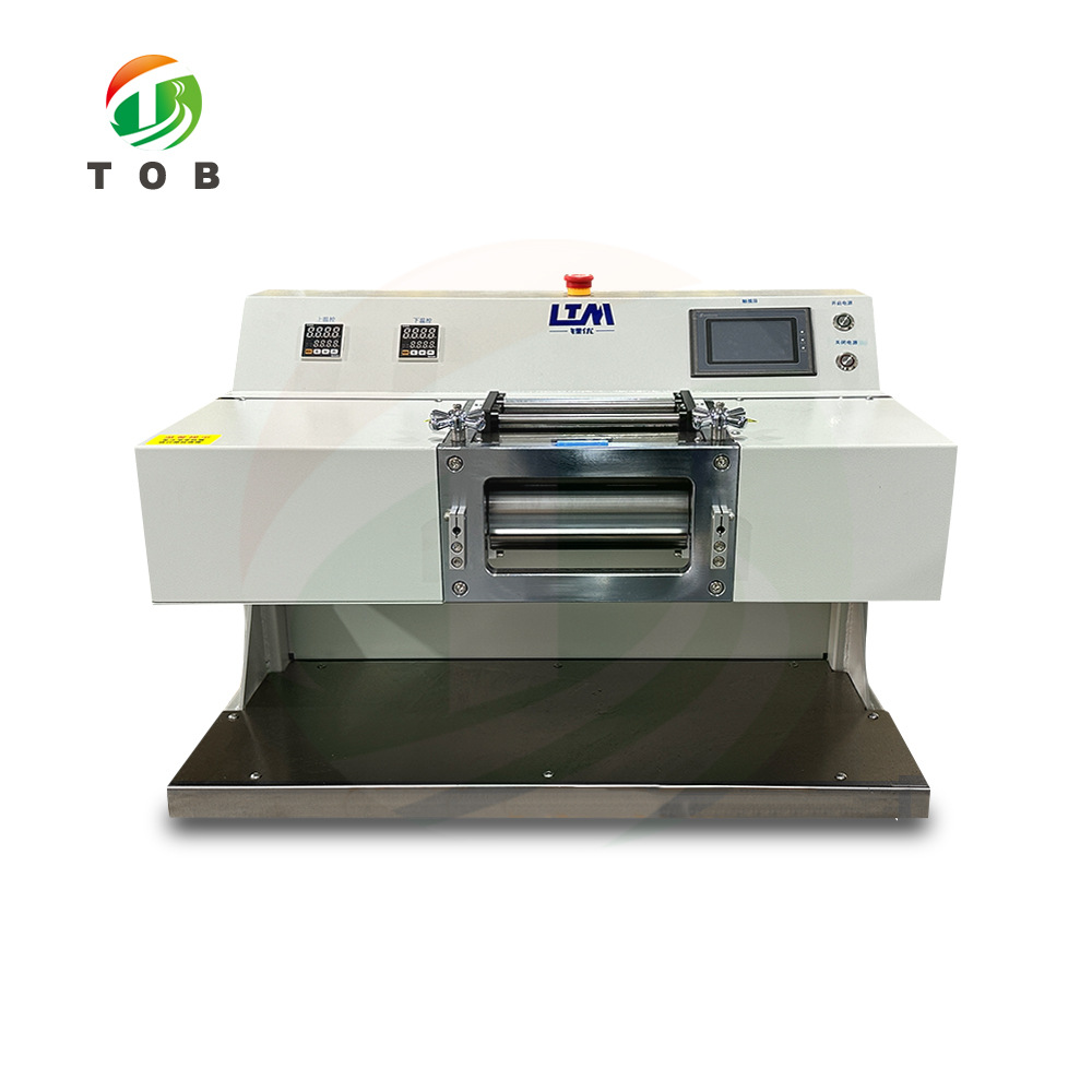 HRPE200-W一体式双伺服加热卧式对辊机电池粉末材料辊压