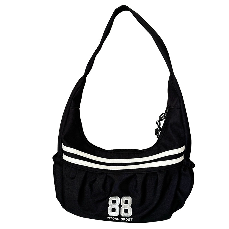 Versión coreana del bolso de hombro para niños y niñas de moda, bolso de mensajero para niños de gran capacidad digital de estilo occidental, bolso de niños a rayas de moda
