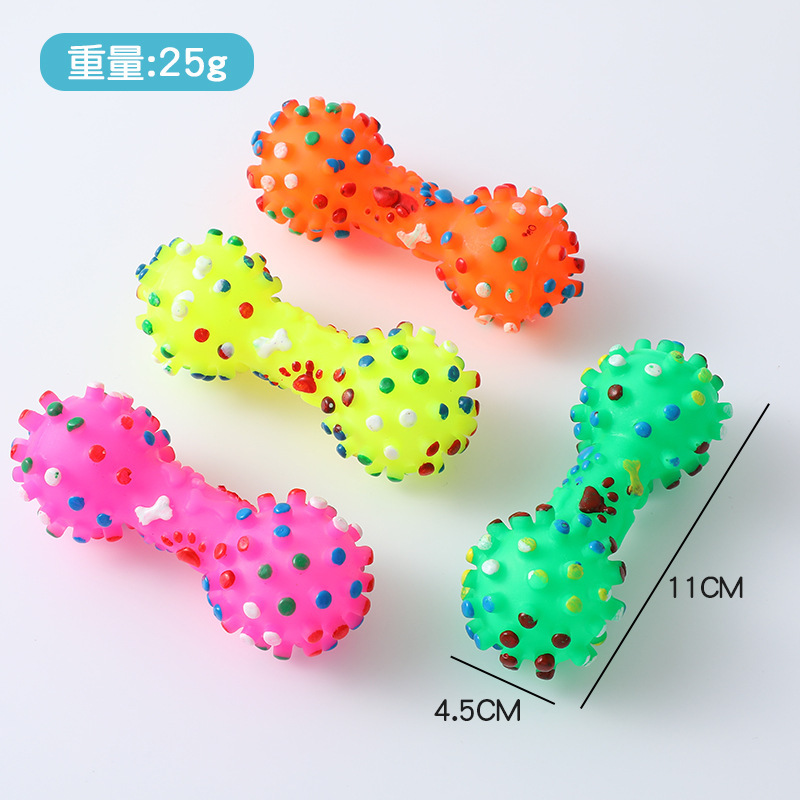 Los juguetes molares para perros no están podridos, el vinilo suena, las pequeñas espinas, las mancuernas, los dientes de limpieza resistentes a las mordeduras, los fabricantes de juguetes para perros domésticos al por mayor