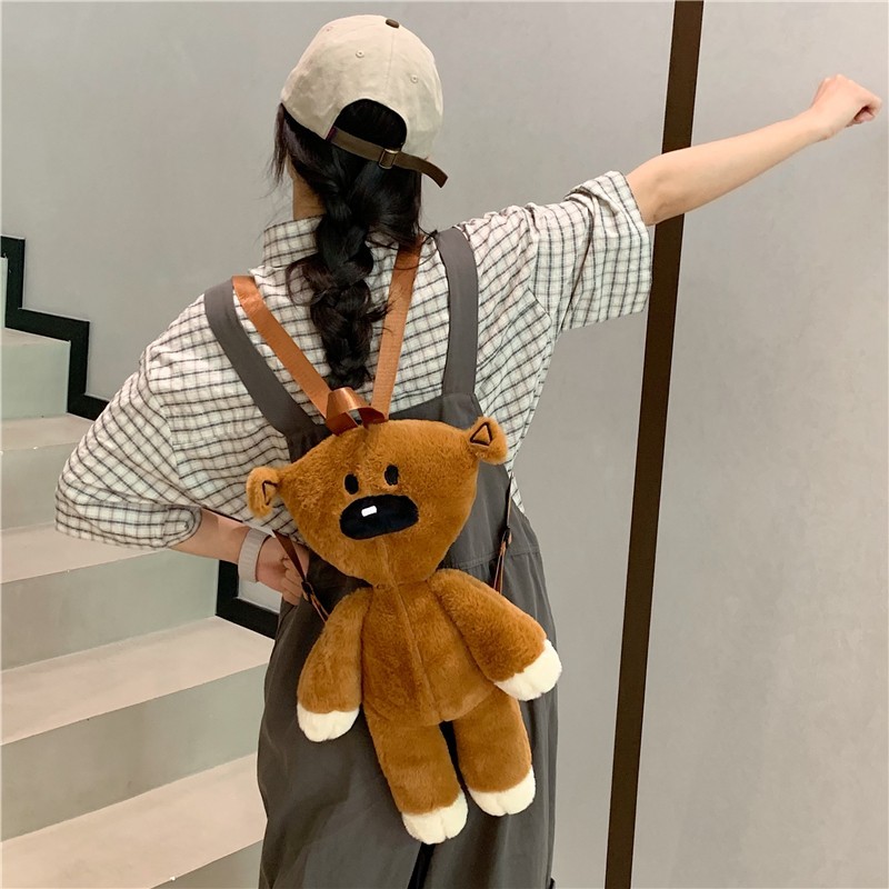 Cute plush backpack