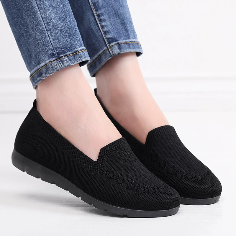 Кофточки Slip-On из натуральной пряжи летом для женщин - легкие, удобная повседневная обувь для мам