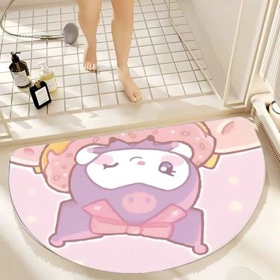 Non-Slip Mat Household Cartoon, Avtomobil döşəmə paspasları - foundation-donut-kuromi-semi-circle-4060