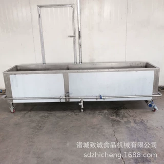 供应加保温层水槽 带万向轮自动可控温热水槽 蒸汽蒸煮槽