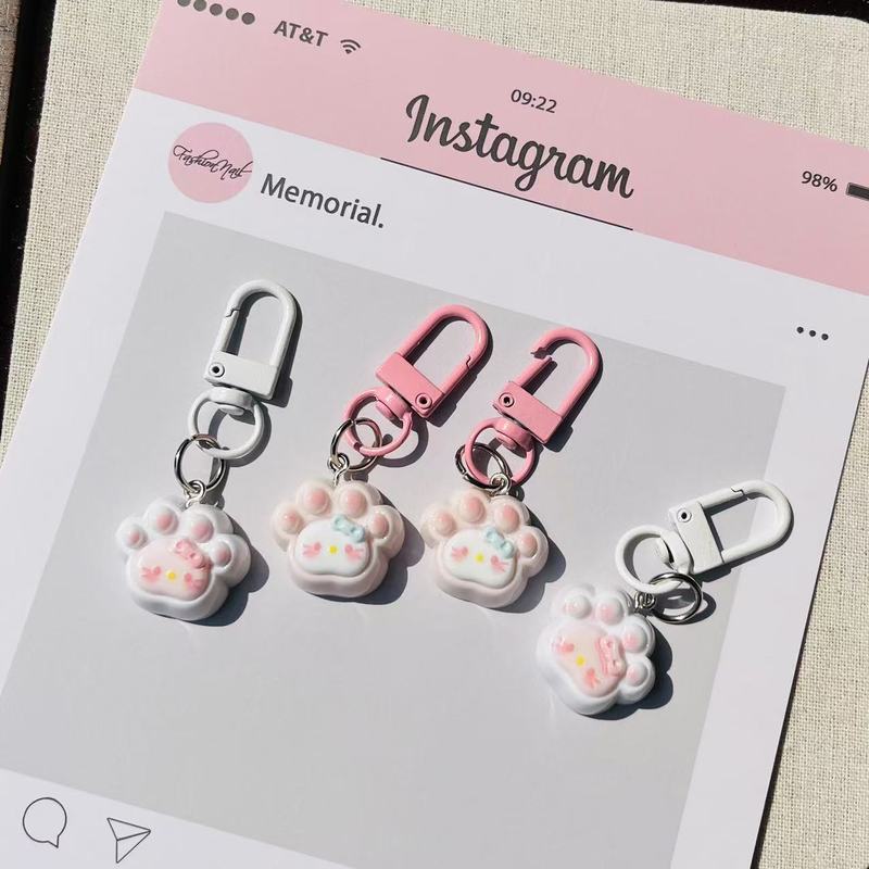 Cute Bell Cat Paw Kitten Keychain Cartoon Bag Pendant Decoration Girl Backpack Charm Best Friend Gift Cute Bell Cat Paw Kitten Keychain Cartoon Bag Pendant Decoration Girl Backpack Charm Best Friend Gift