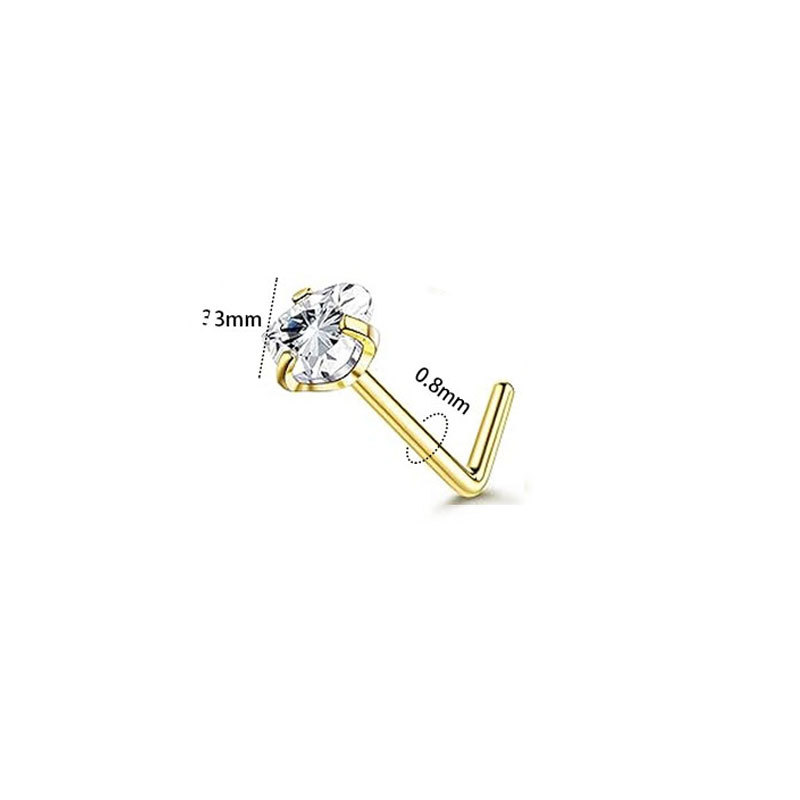 Nieuwe 15-delige set roestvrijstalen, grensoverschrijdende, populaire neuspiercings met open geometrische vormen en ingelegde zirkonia, inclusief koperen piercing._voghion.com