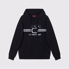 1.1 正しいバージョン Celine 2025G Home GUC クラシック ダブル G グラデーション プリント フード付き TB テリー スウェットシャツ、男性と女性用