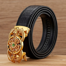 2024新款男士龙年皮带扣旋转皮带卡头腰带扣龙头自动皮带扣