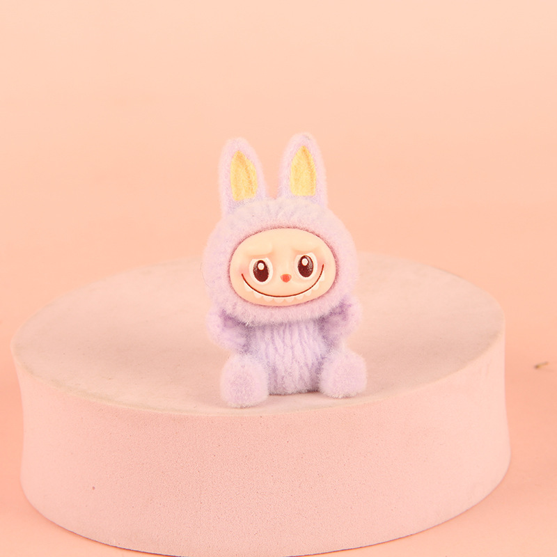 かわいいトレンディな植毛ラブ布羊の装飾品樹脂 diy ジュエリーアクセサリー人形マイクロ風景小さな装飾品ギフト|undefined