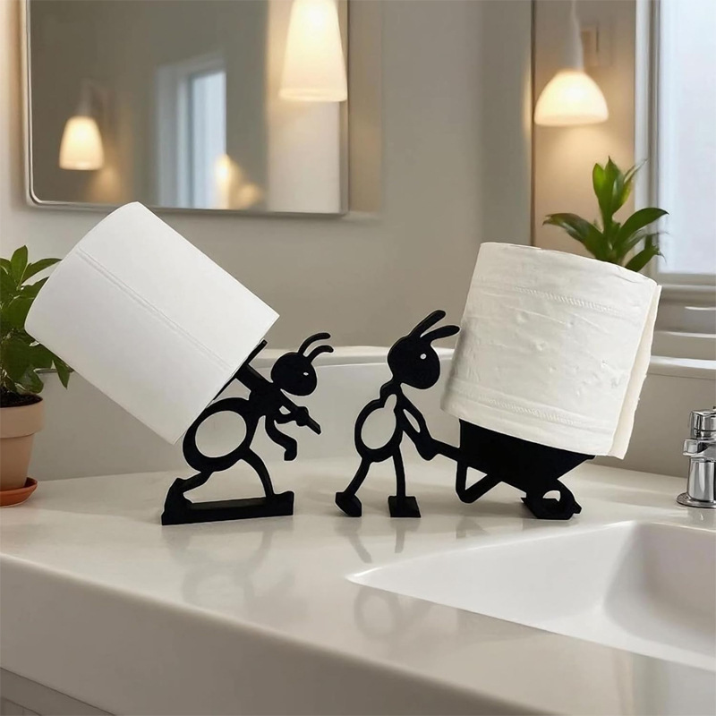 爆品3d打印Antpaperrollholder蚂蚁卷纸架浴室卷纸摆件创意摆件|undefined