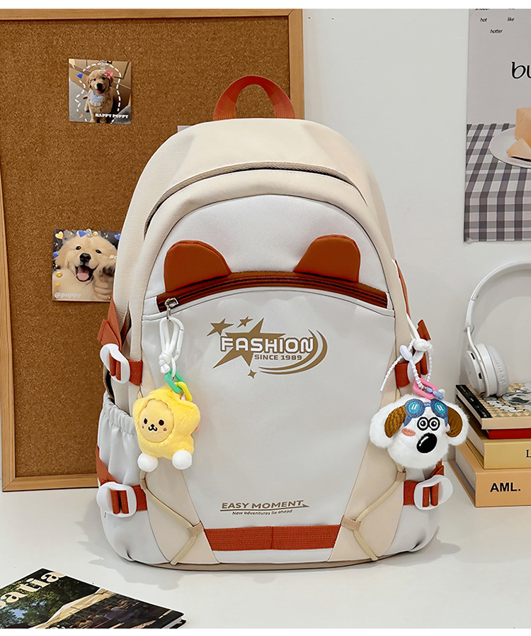 Zaini per bambini Zaino Nuovo stile Moda Stile carino Grande capacità Zaino per studenti delle scuole medie Zaino semplice e versatile_voghion.com