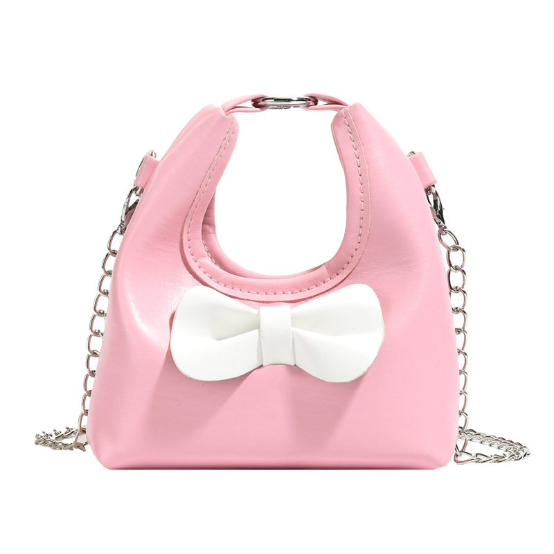 Dolce y lindo arco de hombro de niñas bolso de cadena mini pequeño bebé bolso de mano bolso de comercio exterior transfronterizo bolso de niños