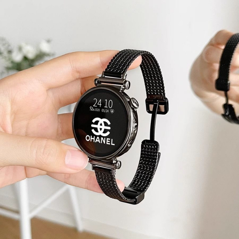 Suitable for Oneplus Watch 2 Strap Metal Wheat Ear Magnetic Suction Oneplus Watch 2 Strap 2 Watch Strap 1+ Thin Model for Girls