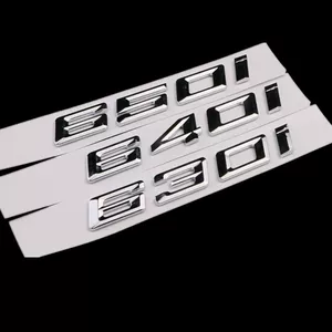 Yeni BMW 630i, 640i, 650i emblemi, hərfləri, 6 Seriyası rəqəmsal arxa emblemi