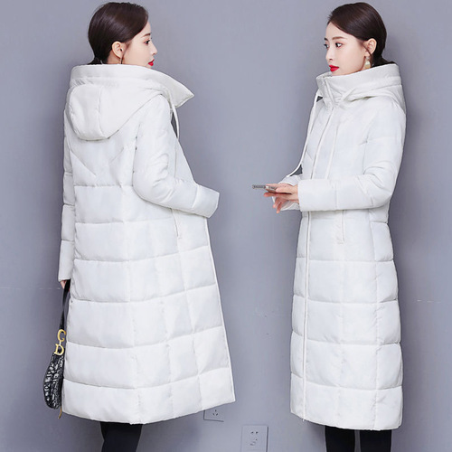 [Ready stock] Women's cotton-padded jacket, new down-padded jacket, mid-length large size coat, thickened cotton-padded jacket, long over the knee