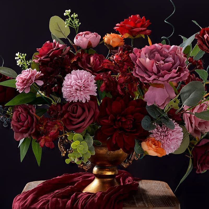 Transfronterizo creativo nuevo hecho a mano DIY Rosa caja de regalo de cumpleaños casa de vacaciones flor artificial atmósfera Decoración