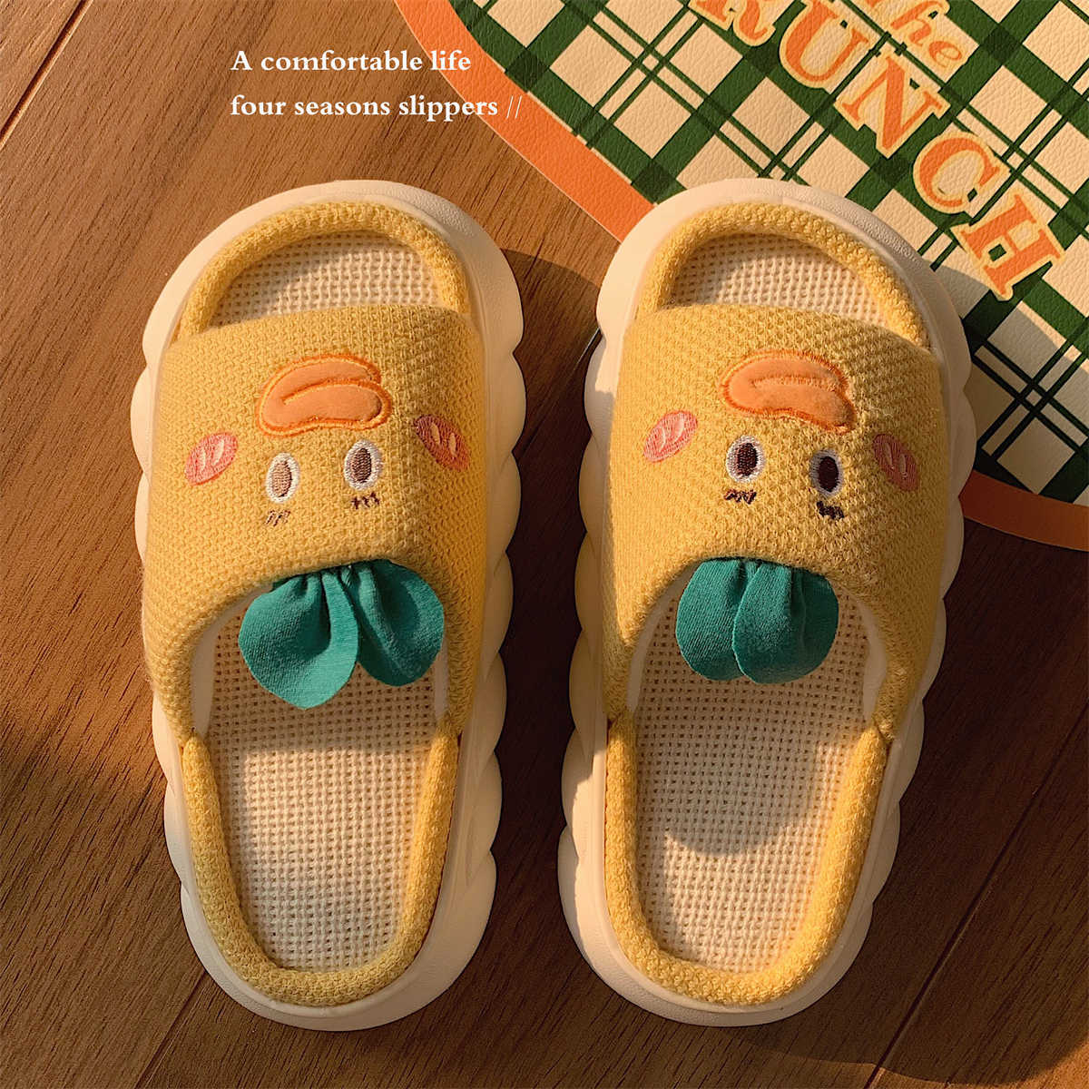 Woman Plush Velvet Closed-Toe Winter Autumn Bedroom Foam Indoor Shoes_voghion.com