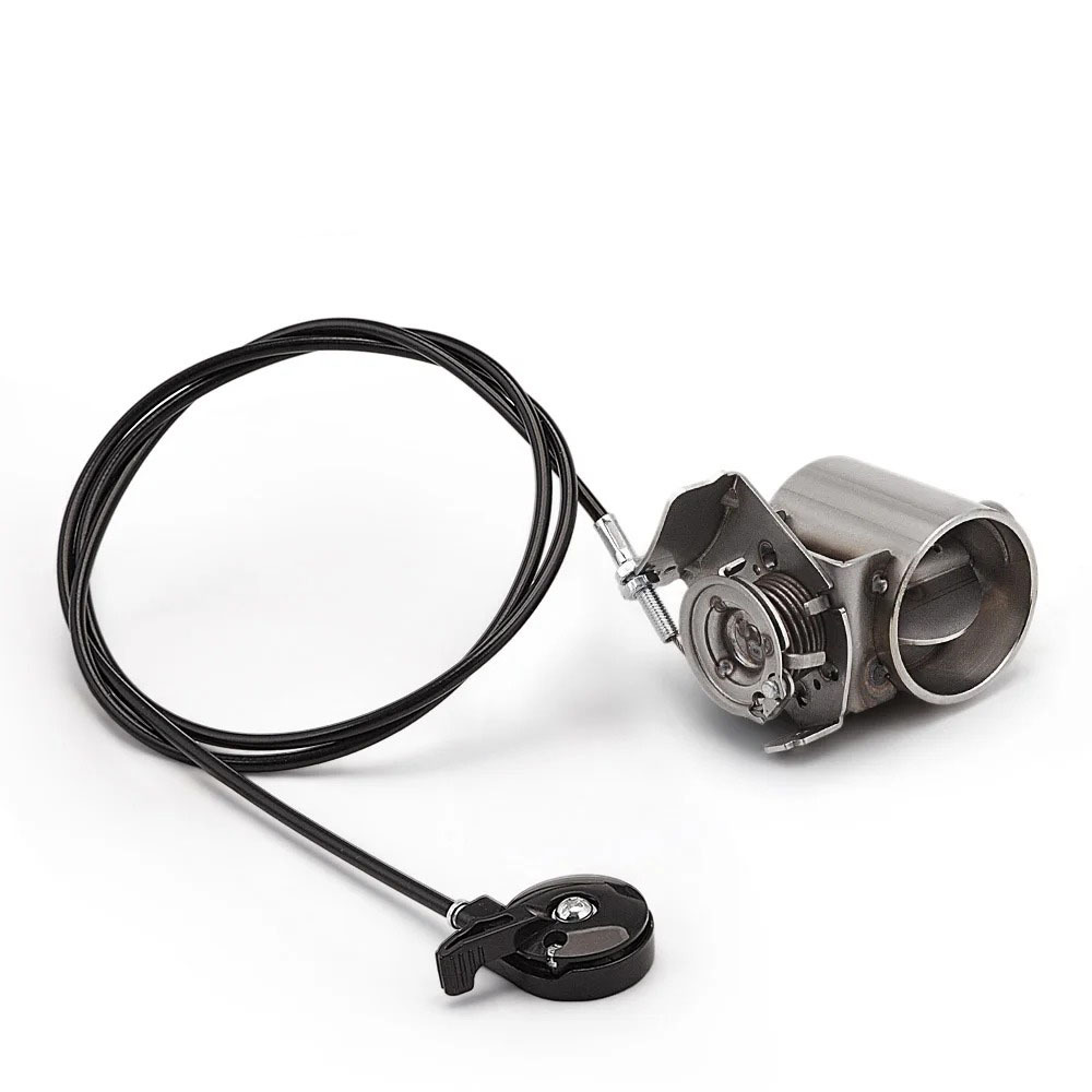 51/60mm Motorcycle Modified Exhaust Pipe Manual Mechanical Exhaust Valve Gear Switch Silencer Noise Reduction Valve