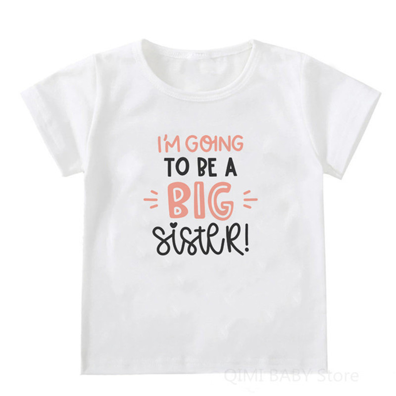 I love my sister, brother, printed children's T-shirt, short sleeve women's clothing, foreign trade, cross-border wish/ebay Amazon