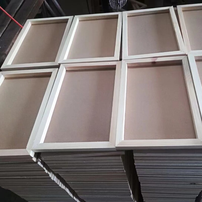 Wooden Clay Picture Frame Ultra Light Clay Frame Square diy Creative Clay Frame Picture Frame Light Mud Handmade Training for Children