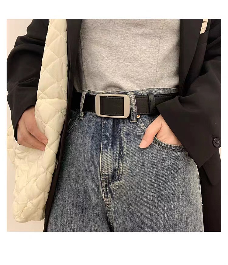 Neue koreanische Version des perforierten Gürtels, vielseitig einsetzbar für Männer und Frauen, modische Bunddekoration, einfach passend zu Anzughosen und Jeansgurt_voghion.com