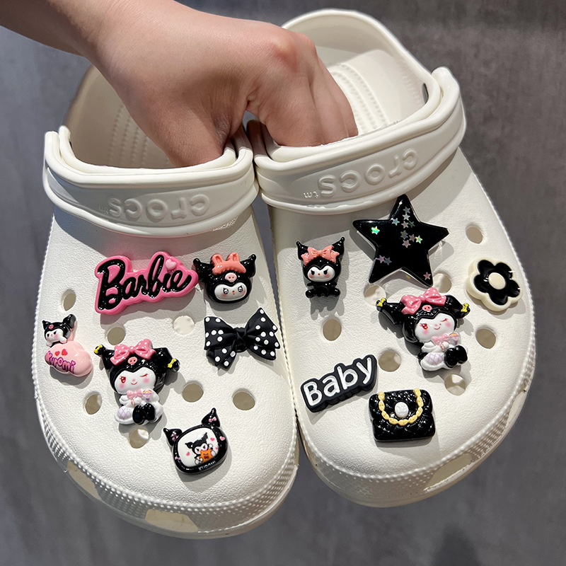 Barbie Cool Mii Hole Shoes Accessory Shoe Clip Shoe Flower Five-Star DIY Accessories Removable Decorative Clip Accessories Batch