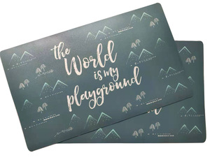 廠家供應PP防水防滑隔熱墊 貓狗寵物用塑料餐墊彩色印刷