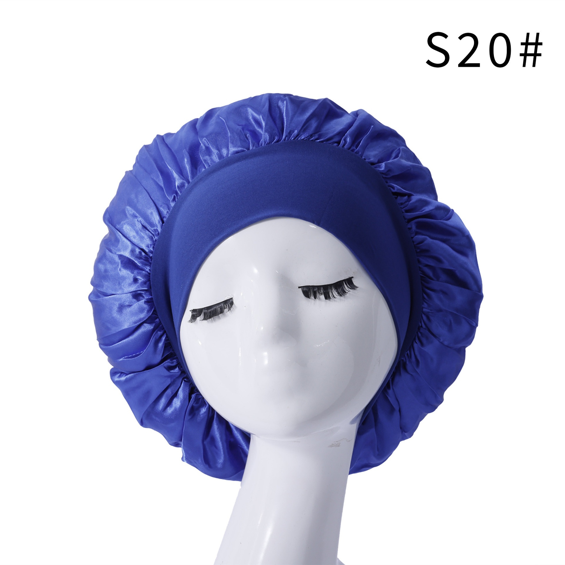 Europa y América clásica sombrero de baño de color sólido adulto transfronterizo moda transfronterizo satén amplio sombrero de dormir damas quimioterapia cuidado del cabello