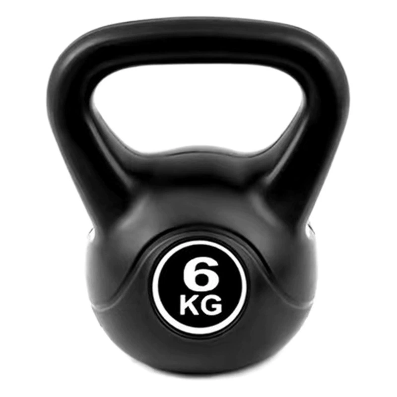 Трансграничные поставки черных цементных гирь с песочным наполнением, черные гири для силовых тренировок, фитнес-оборудование, производитель спортивных гирь