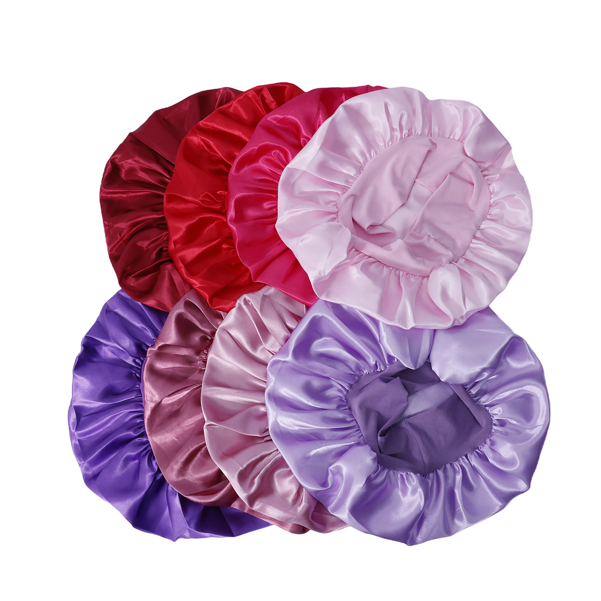 Amazon ventas transfronterizas europeas y americanas gorras de dormir de seda elástica gorras redondas gorras de pelo para bebés