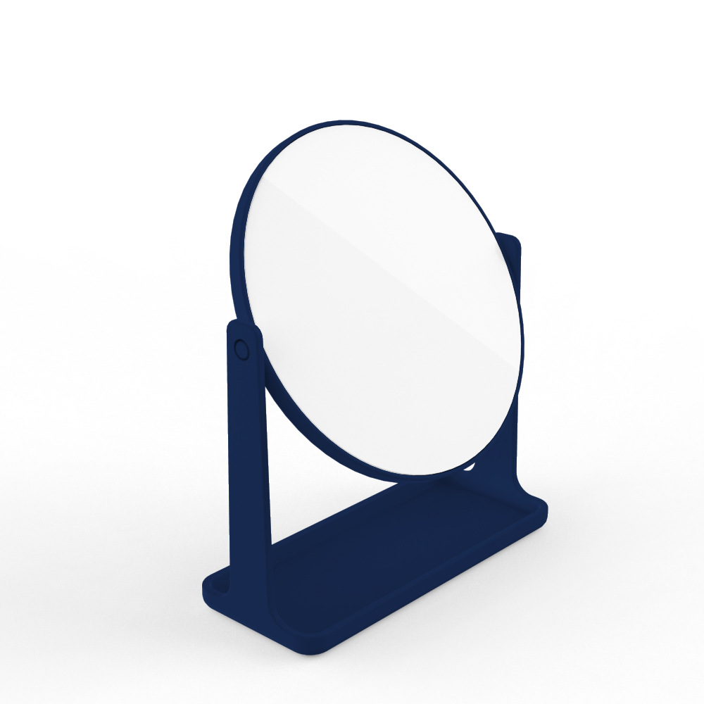 Espejo de maquillaje espejo de escritorio vestidor hogar dormitorio nórdico giratorio simple redondo de un solo lado espejo