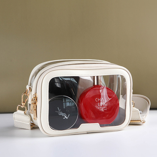 Women's bags, women's bags, 2025 new transparent cross-border shoulder bags, fashionable cosmetic bags, women's cross-border shoulder bags