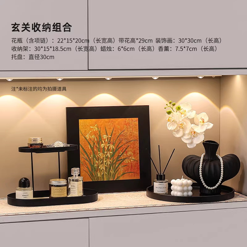 Nicho de pintura decorativa simple en el portal de almacenamiento de llaves estantería de escritorio decoración de la sala de estar buenas cosas para el hogar