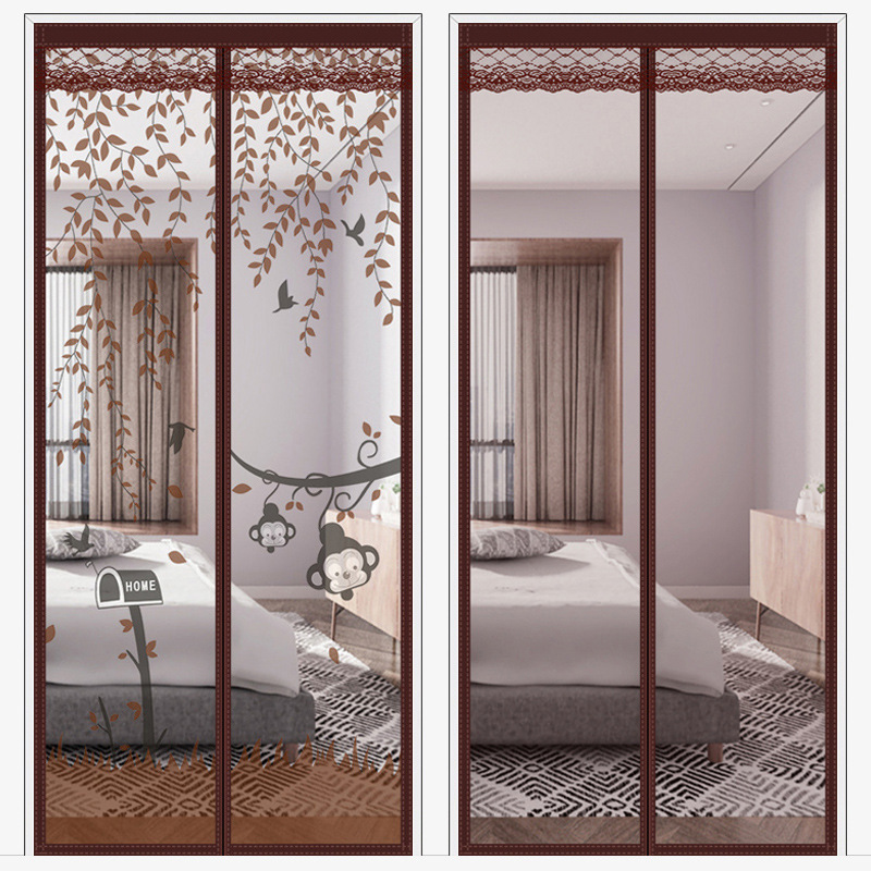 Anti-mosquito Door Curtain Beaded Door Curtain Bead Curtain Partition Curtain New Gauze Curtain Sand Window Screen Mesh Door Anti-fly Bedroom Summer