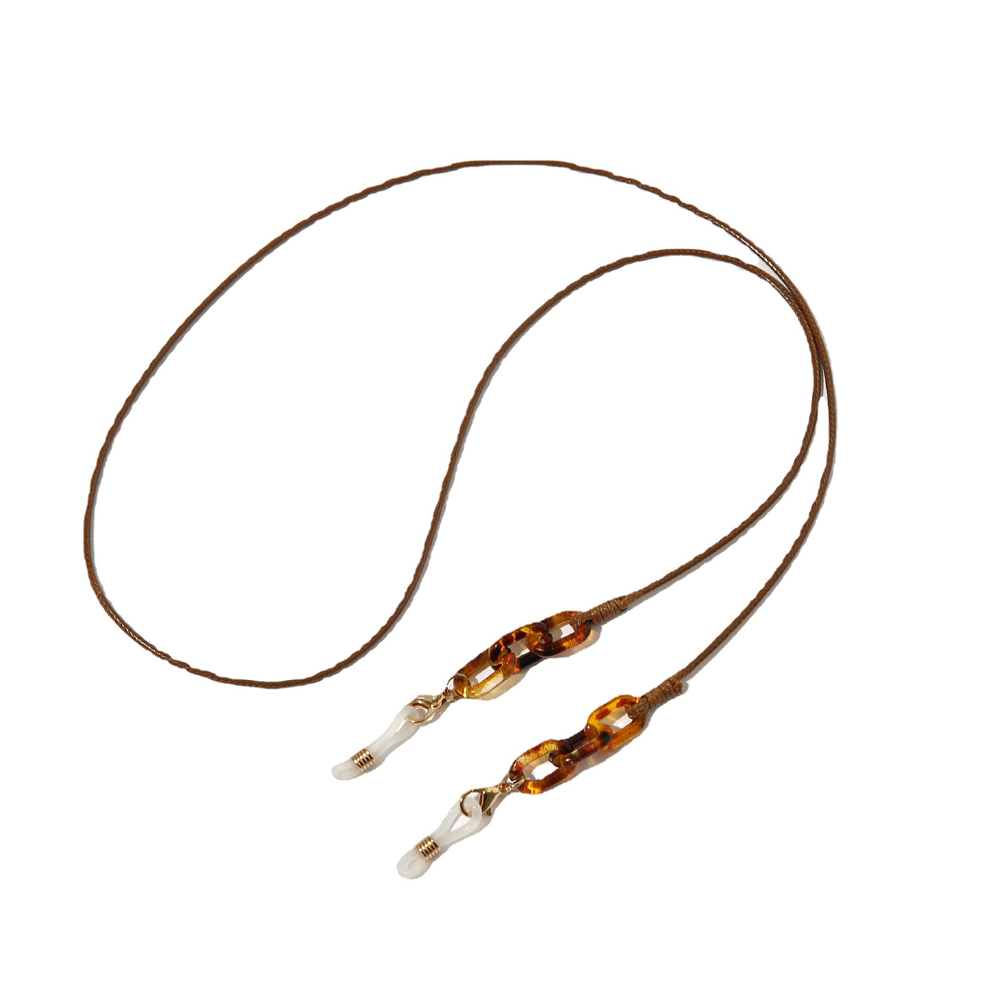 Europea, americano, japonés y coreano transfronterizo de las niñas cuerda de cera en forma de U Cadena de máscara de adulto hebilla de acrílico anti-perdido accesorios Cadena de gafas hembra
